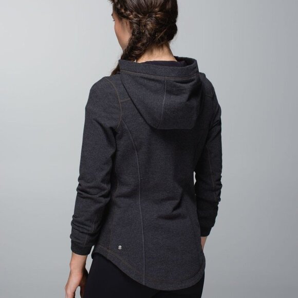 Lululemon Post Sweat Pullover Half Zip Hoodie Size 4 - Picture 2 of 14